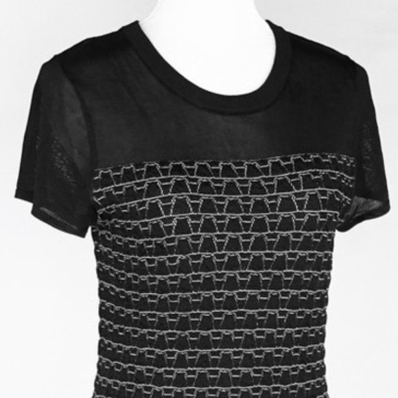 Gorgeous Rag and Bone Gwen Black and White Knit Top, Med. Pristine! - Picture 2 of 10